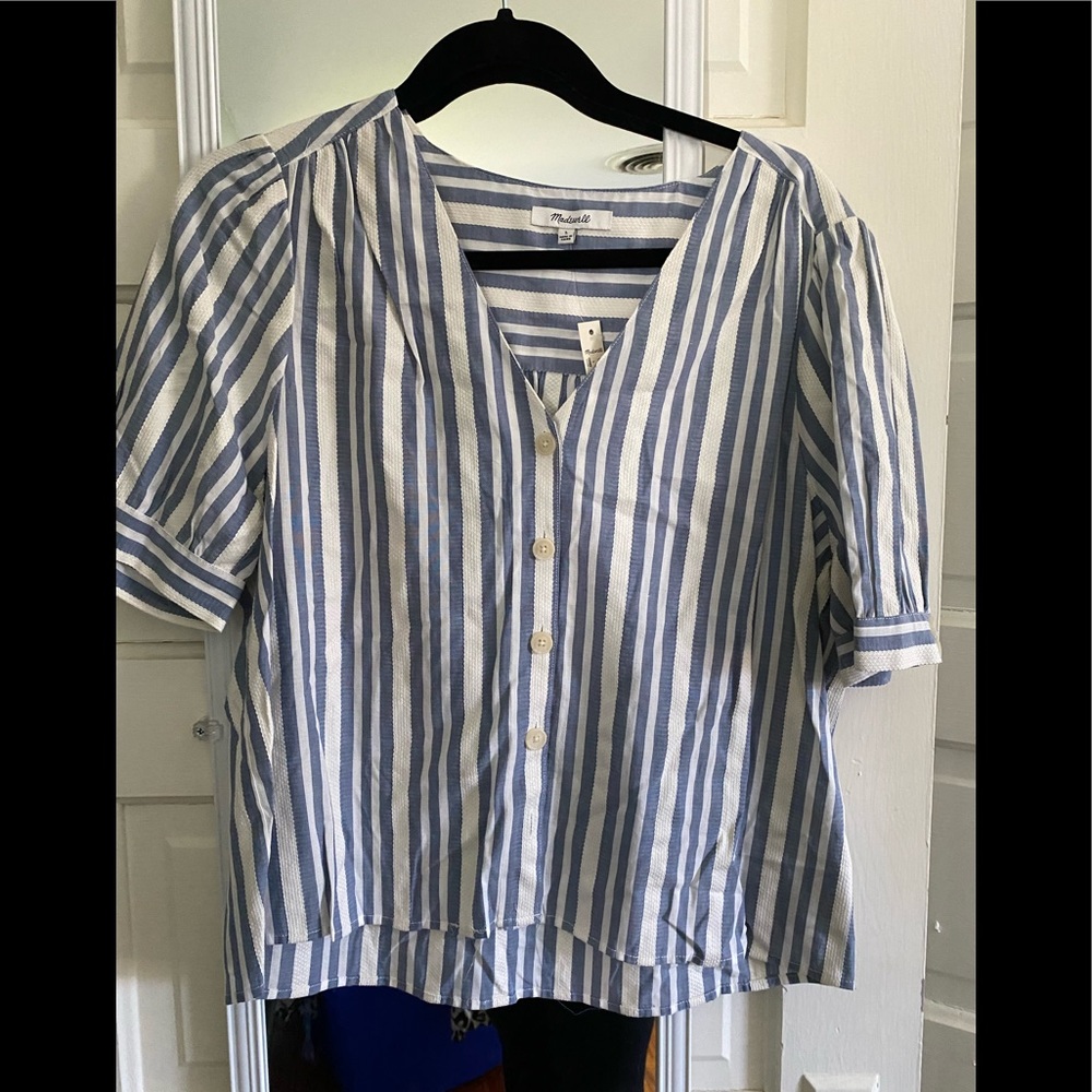 Madewell linen top NWT